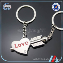 Heart Key Couple Keychain Plate